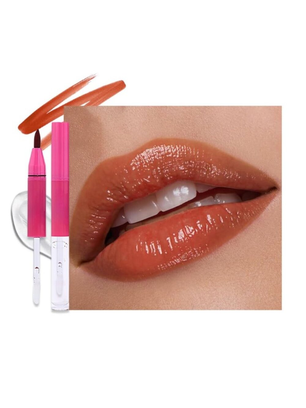Women's 1Pcs-H01 Caramel Red Long Lasting Waterproof Velvet Matte Stick Lipstick